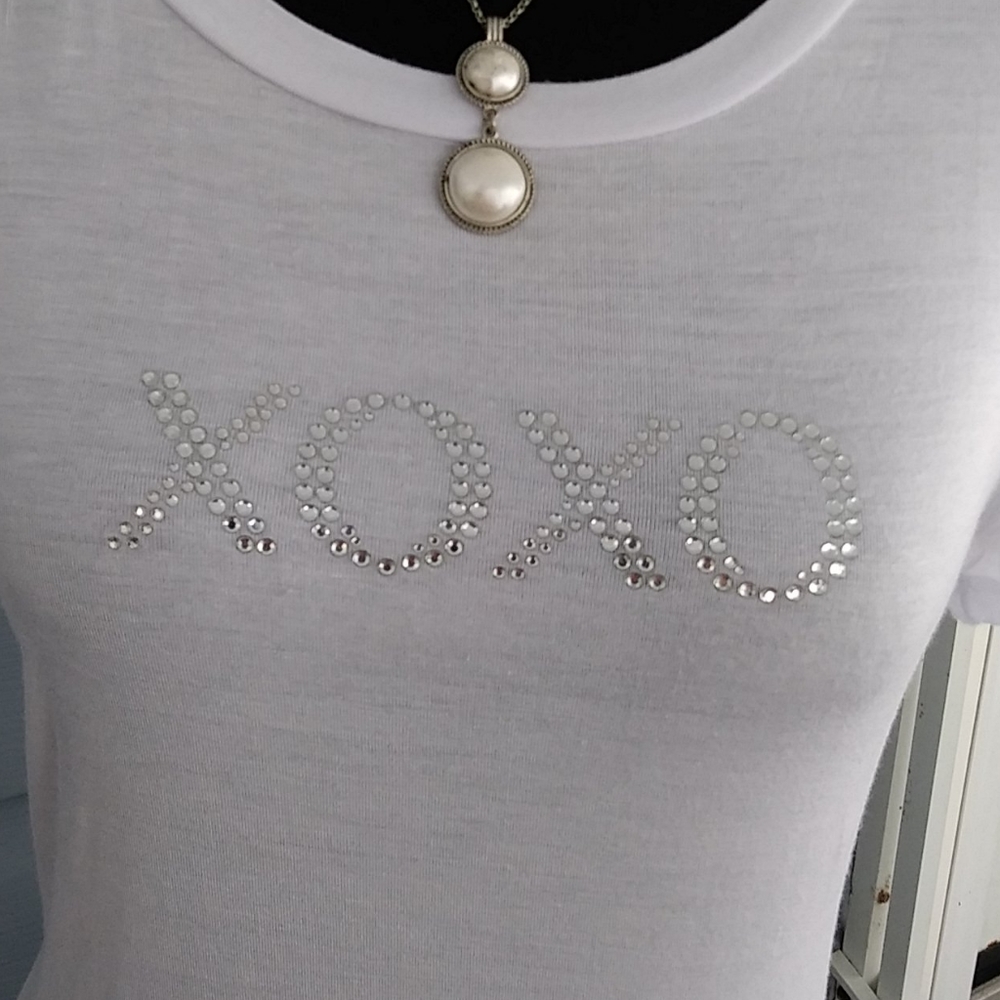 NWT XOXO studed shirt size large.